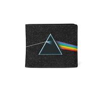 Rocksax Pink Floyd Portefeuille Dark Side of The Moon, Accessoire de Voyage Double pli Mixte, Noir, Small