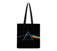 Rocksax Pink Floyd Tote Bag - The Dark Side Of The Moon - 10oz Fair Trade, Recycled Cotton - 42cm x 37cm - Gusseted - Offical Merchandise