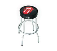 Rocksax Rolling Stones Tabouret de Bar avec siège pivotant rembourré, Pieds chromés et Repose-Pieds 72 cm de Haut x 52 cm de diamètre - Produit sous Licence Officielle