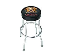 Rocksax Tabouret de Bar Queen avec siège pivotant rembourré, Pieds et Repose-Pieds chromés 72 cm de Haut x 52 cm de diamètre - Produit sous Licence Officielle