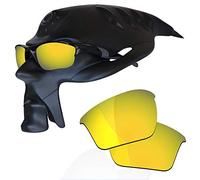 RockShell Verres polarisés de rechange pour lunettes de soleil Oakley Half Jacket 2.0 XL OO9154, Racing Gold Mirrorfirm - Geekpolar, Taille unique