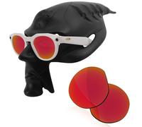 RockShell Verres polarisés de rechange pour lunettes de soleil Oakley Meta HSTN OW8002 51 mm, Miroir rouge lave - Geekpolar, Taille unique