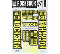 RockShox Autocollants Jeu de 35 mm Jaune Fluo, Boxxer/Domaine Double Couronne, 11.4318.003.516 Pièces de Rechange, Jaune, Standard