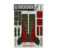 RockShox Autocollants Troy Lee Designs Pike/Lyrik/Yari/Domain/Revelation 2018 jaune 35 mm