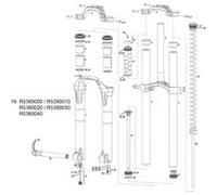 Rockshox Spring Coil Medium Domain Dual Crown A1-a3/boxxer Race/rc/team/r2c2 Rouge Black