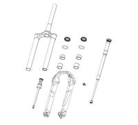 Rockshox Compression Damper Knob Kit/crown Charger2 Rc2/zeb Ultimate A1 Noir Black