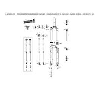 Rockshox Compression Damper Knob Kit Crown Charger2 Rl One Size
