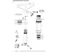 Rockshox Deluxe/super Deluxe Debonair Shock Absorber Gris 225/250 x 67.5-75 mm