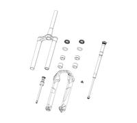 RockShox Ensemble des fourreaux pour Pike DJ A2-A4 26" à partir du modèle 2016 rouge