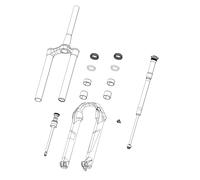 RockShox Set d'Autocollants Decal Kit pour ZEB Ultimate àpd Modèle 2021 gloss black-gloss rainbow foil universal
