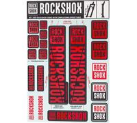 RockShox Jeu d'autocollants 30/32 mm Et RS1 Rouge