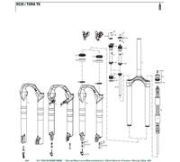 Joint mousse rockshox pour tora recon revelation argyle sektor xc32