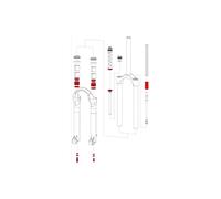 Rockshox Kit D´entretien Pour Tubes Supérieurs Argyle Uniquement Acier
