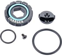 Rockshox Kit de bouton d'amortisseur de compression/couronne Charger2 Rc2/zeb Ultimate A1 Noir Noir One Size