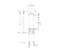 RockShox Pièces Détachées BoXXer Select/Ultimate (C2 / 2020-2021) coloré schwarz. 35 mm