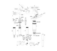 RockShox Pièces Détachées Deluxe (A1-B2 / 2017-2020) 1/2" x 1/2"