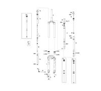 RockShox Pièces Détachées Lyrik RCT3 (A1 / 2016-2017) 27,5" coloré DualPosition Air. 170 mm