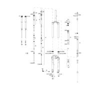 RockShox Pièces Détachées Lyrik RCT3 A1-C1/RC B1-C2/RC2 C1 (2016-2019) 160 mm