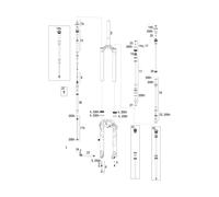 RockShox Pièces Détachées Lyrik RCT3 (B1 / 2016-2017) 29" coloré DualPosition Air. 170 mm