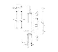RockShox Pièces Détachées Lyrik Select/Select+/Ultimate (C2-C3 / 2020-2021) 29+ 170 mm. 29" 150 mm