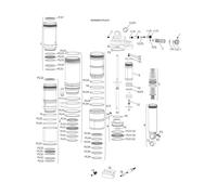 RockShox Pièces Détachées Monarch Plus R (B1-B4 / 2014-2020) 1/2" x 1/2"