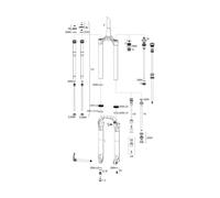 RockShox Pièces Détachées Pike 29+ RCT3 B1/RC C1 (2017-2019) 160 mm