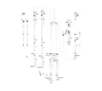 RockShox Pièces Détachées Pike Boost 15 x 110 mm (A2 / 2017) 29+ 180 mm. 29" 160 mm