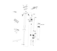 RockShox Pièces Détachées pour Tige de Selle Reverb Stealth (C1 / 2020) schwarz. links