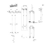 RockShox Pièces Détachées SID 35 mm Select/Select+/Ultimate (C1 / 2021) coloré universal