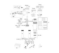 RockShox Pièces Détachées Super Deluxe (A1-B2 / 2018-2021) 1/2" x 1/2"