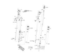 RockShox Pièces Détachées Tige Reverb/Reverb Stealth (A1-A2/2011-2016) coloré universal