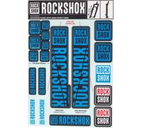 RockShox Pike/Lyrik/Yari/Domain/Revelation Kit d'autocollants 35 mm bleu