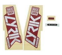 RockShox Set d'Autocollants pour Lyrik Ultimate Modèle 2021 rouge universal
