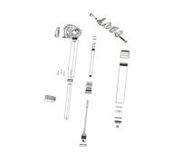 Rock shox reverb ensemble dun ardillon pour la fin noir noir n a noir G