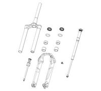 RockShox Suspension Avant Rechange Decal Kit 35Mm Polar Gris My18 Pike/Lyrik/Yari/Domaine/Révélation (2018+) Service Et Pièce Unisex-Adult, Noir, 35 mm