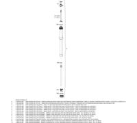 RockShox Unisexe - Adulte RS-1 RLC Amortisseur Noir/Argent Taille Unique
