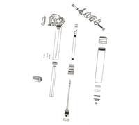 Rockshox Unité Inférieure De Tige De Selle Reverb Axs B1 30.9 Mm