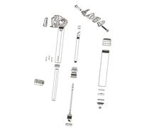 Rockshox Unité Inférieure De Tige De Selle Reverb Axs B1 31.6 Mm