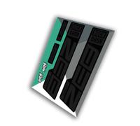 RockShox Zeb Ultimate Kit d'autocollants - Noir furtif 2021 | Ride Decals UK (stratifié brillant)