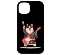 Rockstar Cat Guitare électrique Solo Punk Metal Pop Graphic Coque pour iPhone 13