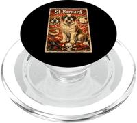 Rockstar Chien Bernard 80s Rock Musique Rockstar PopSockets PopGrip pour MagSafe