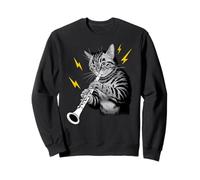 Rockstar Clarinetist Clarinette Chat sur Chat Sweatshirt