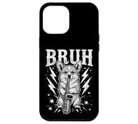 Rockstar Corgi Saxophone Meme Funny “Bruh” Lightning Dog Coque pour iPhone 12 Pro Max