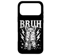 Rockstar Corgi Saxophone Meme Funny “Bruh” Lightning Dog Coque pour iPhone 17 Pro Max