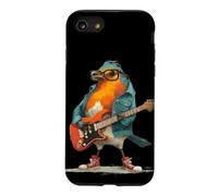 Rockstar Costume de Rouge-Gorge avec Veste et Guitare électrique Coque pour iPhone SE (2020) / 7/8