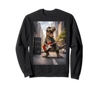 Rockstar Dinosaure Drôle Guitare Punk Goth Rock'n Roll Meme Sweatshirt
