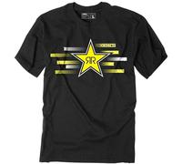 Rockstar Energy Streak T-Shirt Black Unisex Mens Tops Tee XL