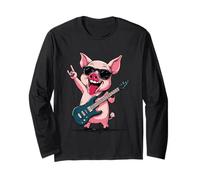 Rockstar Pig Guitare électrique Solo Punk Metal Mood Graphic Manche Longue