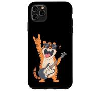 Rockstar Tiger Guitare électrique Solo Punk Metal Pop Graphic Coque pour iPhone 11 Pro Max