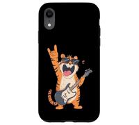Rockstar Tiger Guitare électrique Solo Punk Metal Pop Graphic Coque pour iPhone XR